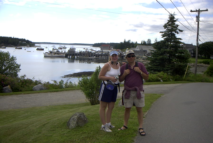 Michelle and Dad in Port Clyde